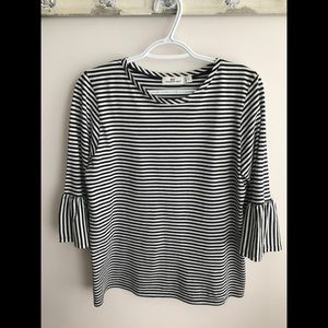 Vineyard Vines Black & White Striped Top